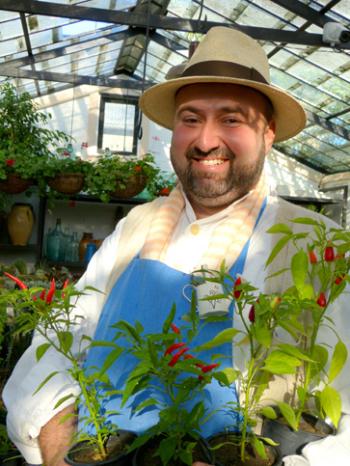 Zura Shev­ardnadze, the owner of Gardenia in Tbilisi, Georgia. Photo by Yvonne Michie Horn